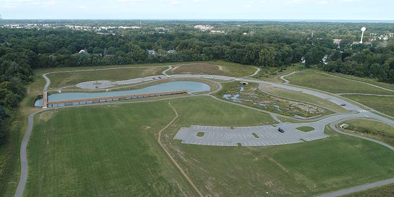 Springbrook Gardens Park aerial view