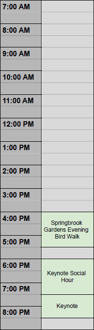 Friday Schedule Friday Schedule