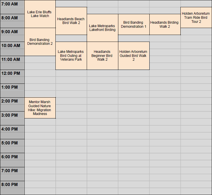 Sunday Schedule Sunday Schedule